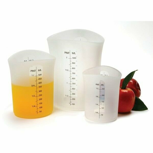 Norpro Measure Stir & Pour Silicone Flexible Measuring Cup - 1C, 2C and 4C Sizes gallery