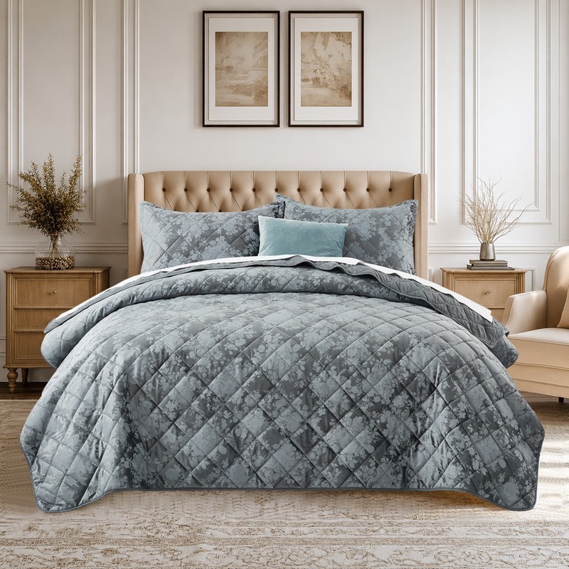 Soft Summer Coverlet Throw Soft Reversible Queen King Size Velvet Bedspread Sets gallery