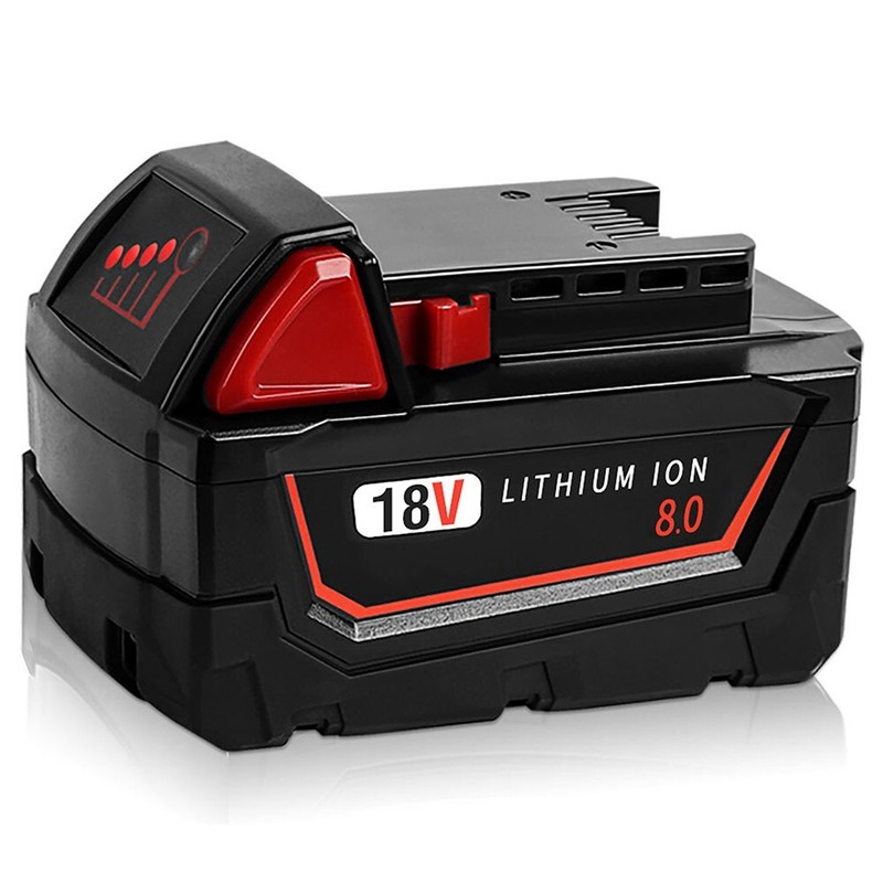 4 PACK For Milwaukee M18 Lithium 8.0 AH Extended Capacity Battery 48-11-1860 18V gallery