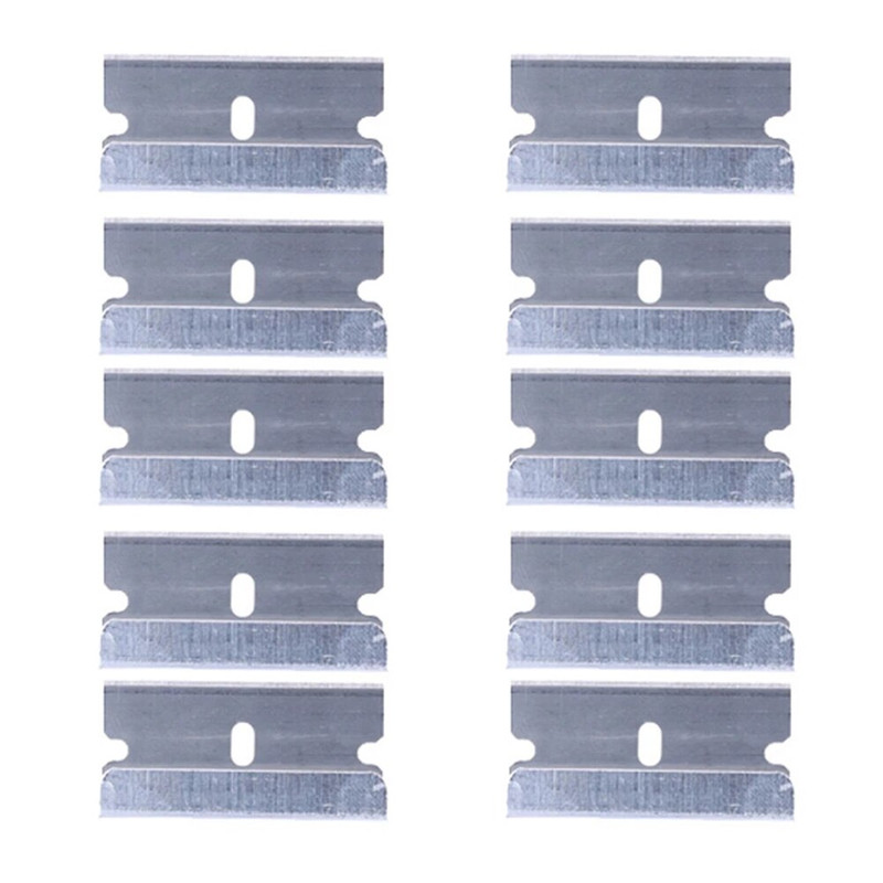 100 PCS Razor Blades Single Edge Extra Sharp Heat Treated Safety Knife Scrapers gallery