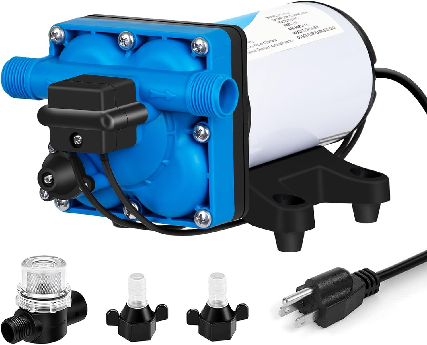 110V High-Pressure Diaphragm Water Pump 5.5GPM for RV, Garden & Kitchen gallery