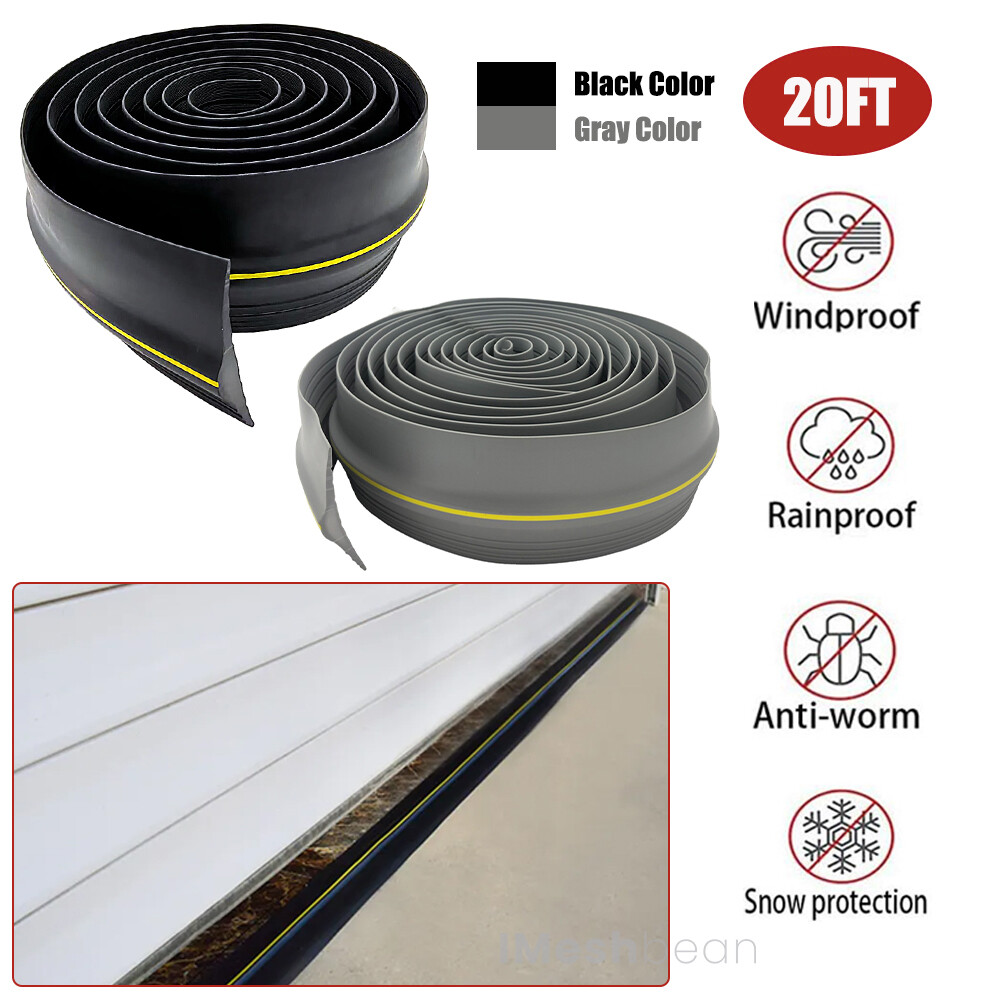 Universal Garage Door Threshold Seal Strip Bottom Weather Stripping Replacement gallery