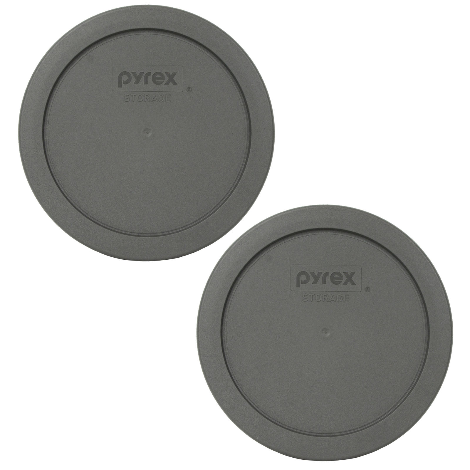 Pyrex 7201-PC Puddle Gray Plastic Storage Replacement Lid Cover (2-Pack) gallery