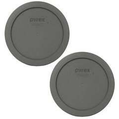 Pyrex 7201-PC Puddle Gray Plastic Storage Replacement Lid Cover (2-Pack)
