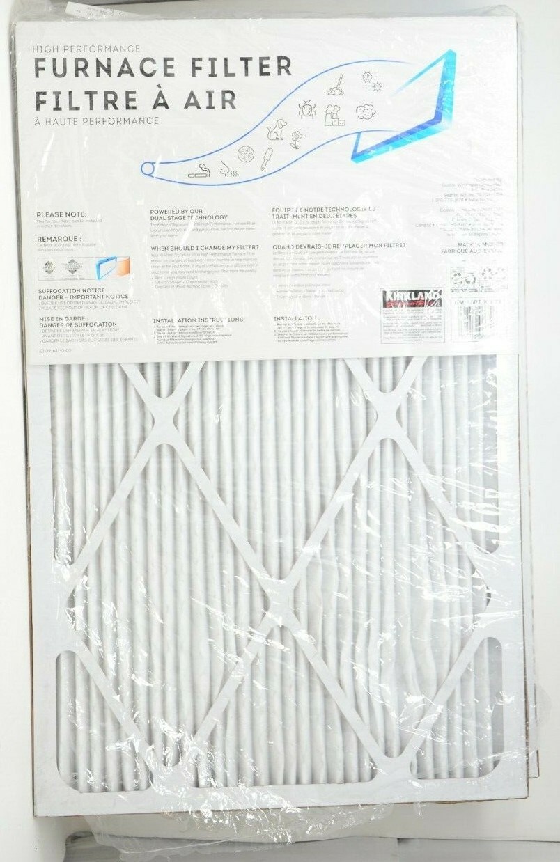 Kirkland Signature High Performance Air Filters 4-pack – 16 in. x 25 in. x 1 in. gallery