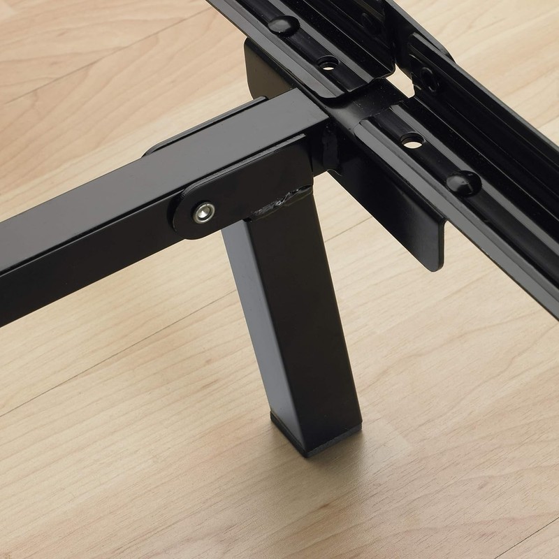 Metal Bed Frame Adjustable Support for Box Spring Mattress Twin Full Queen Black gallery