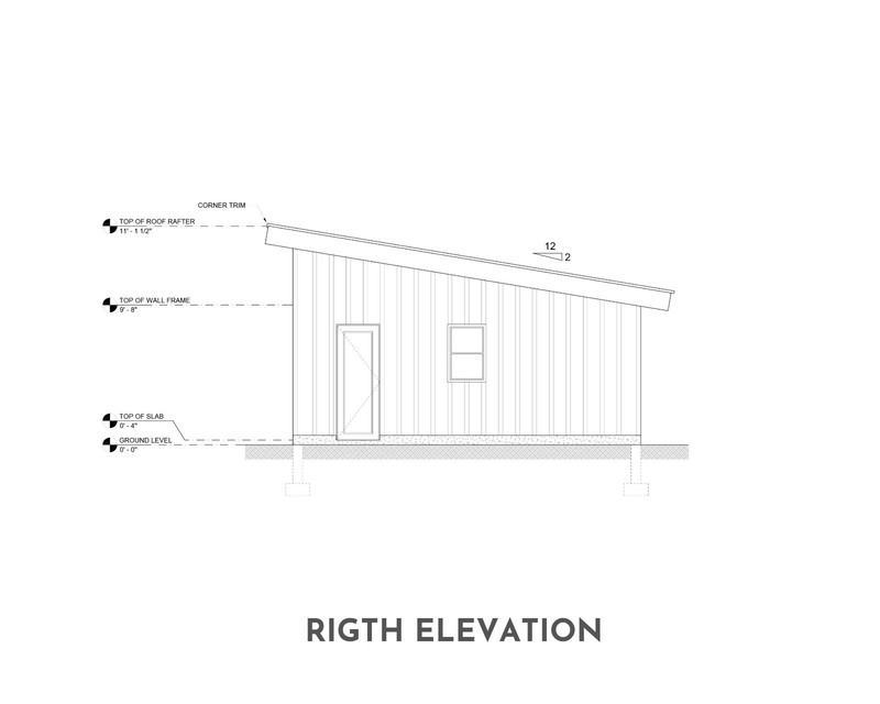 Three Car Garage Plan 24'x40', Detached Shed Roof Garage, 960 Sq Ft, 9 Ft Walls gallery