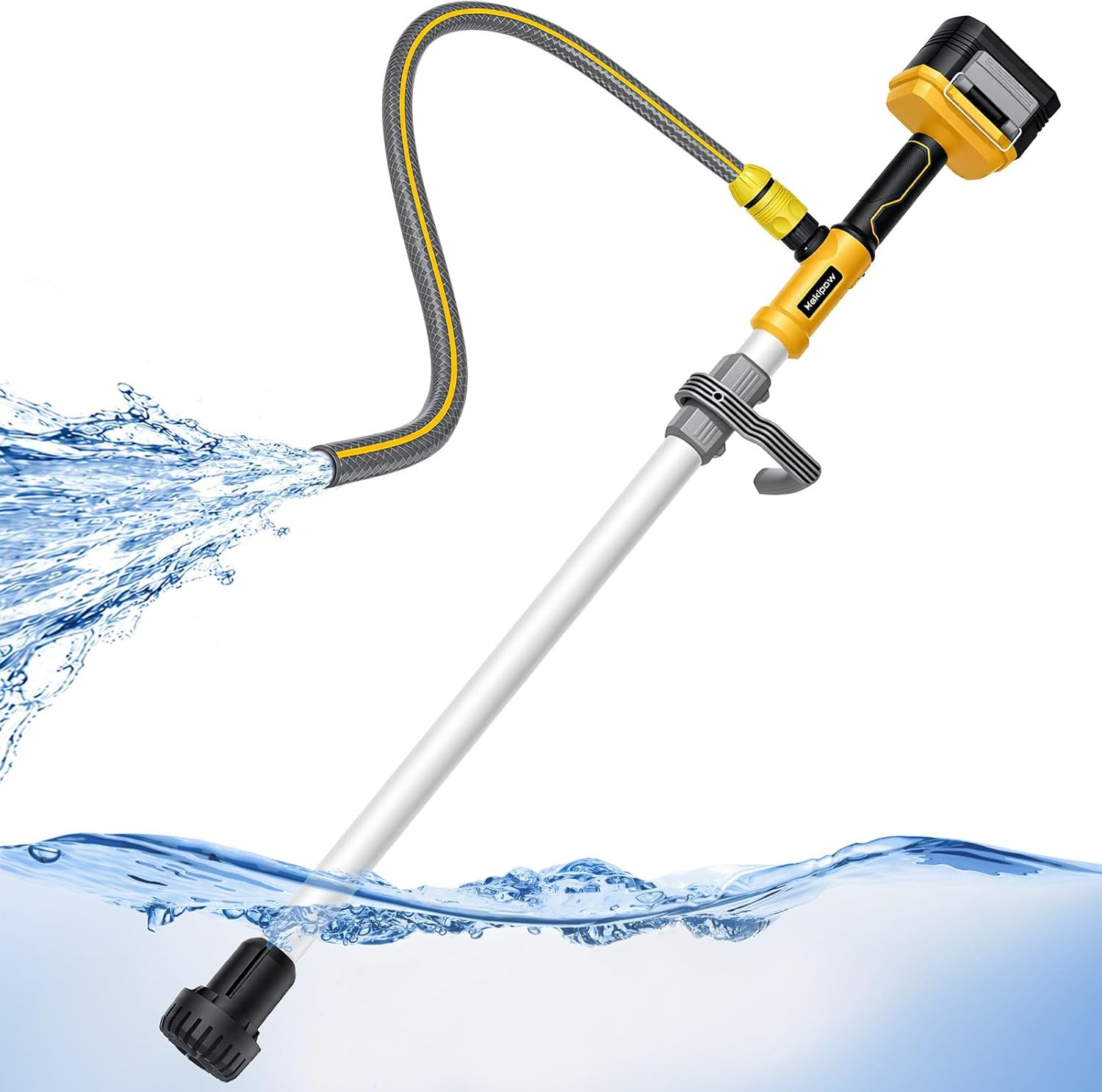 Brushless Cordless Stick Water Transfer Pump Compatible with Dewalt 20V Battery, gallery