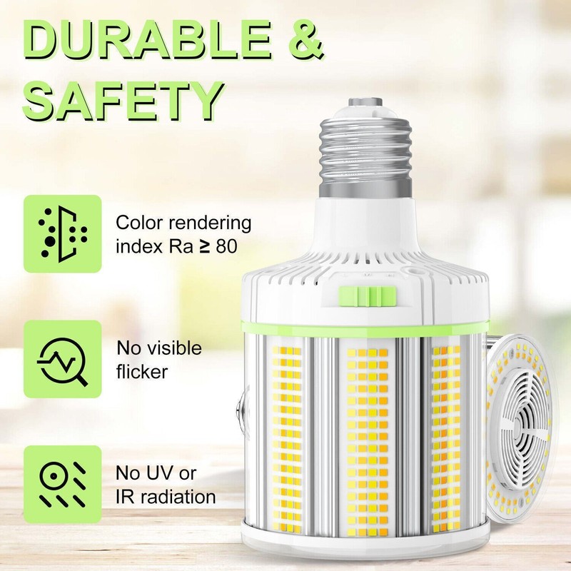 80W LED Corn Light Bulb E39 Mogul Base Replace 400W MH/HPS Lamps 4500/5000/5700K gallery
