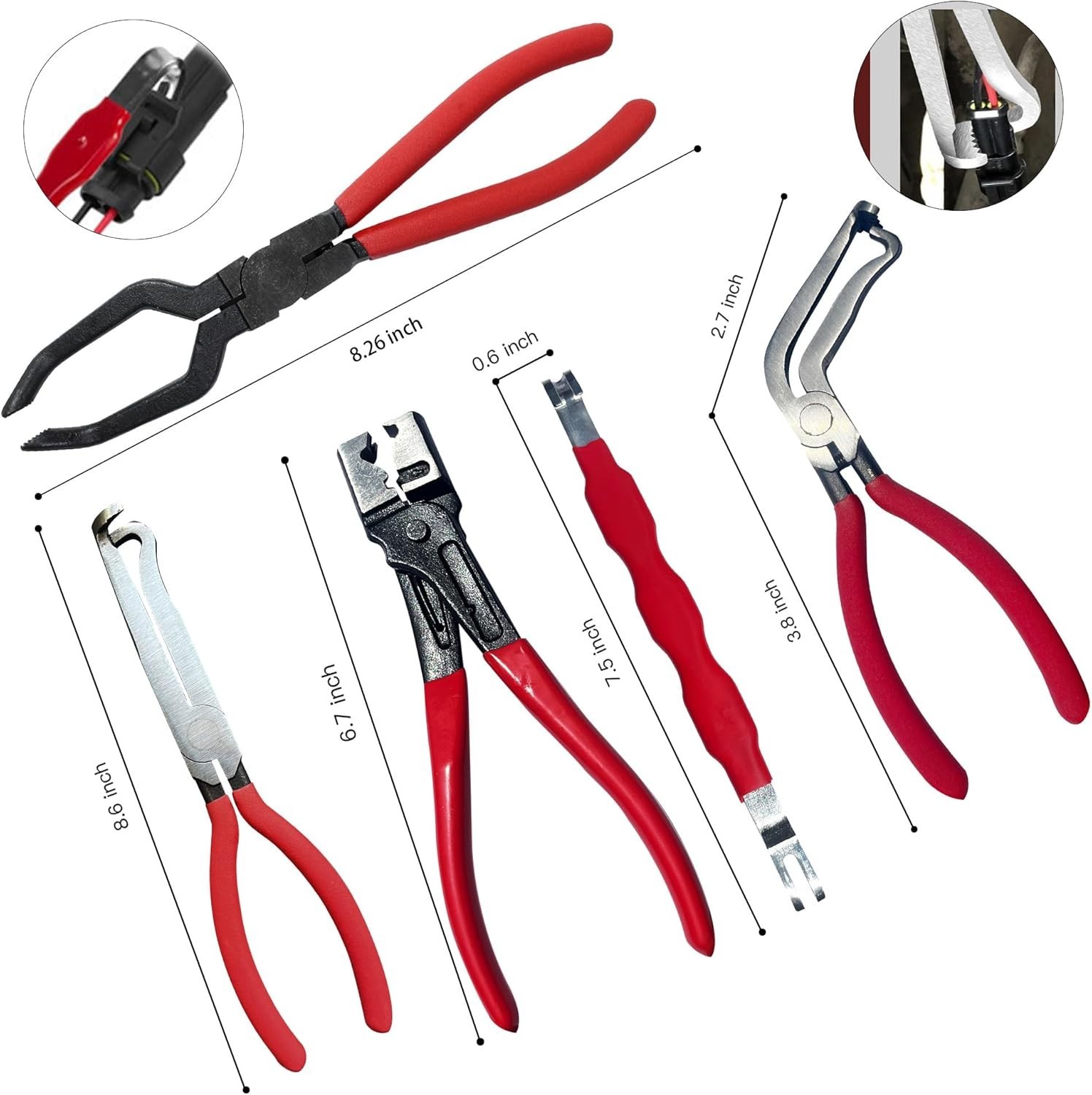 5 Piece Electrical Connector Disconnect Tool for Cars,Removal Tool & Hose Pliers gallery