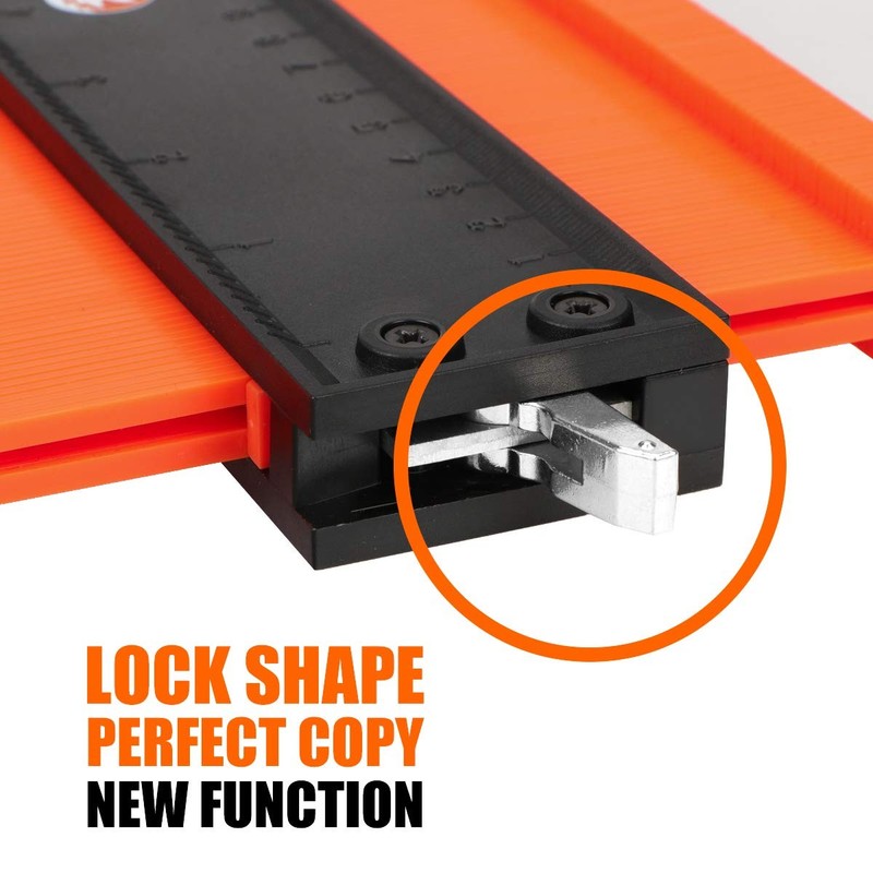 Saker Contour Gauge Duplication Adjustable Lock Precisely Copy Irregular Shape gallery