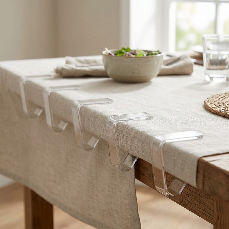 16Pcs Clear Plastic Tablecloth Holders, Transparent Table Cover Clips gallery