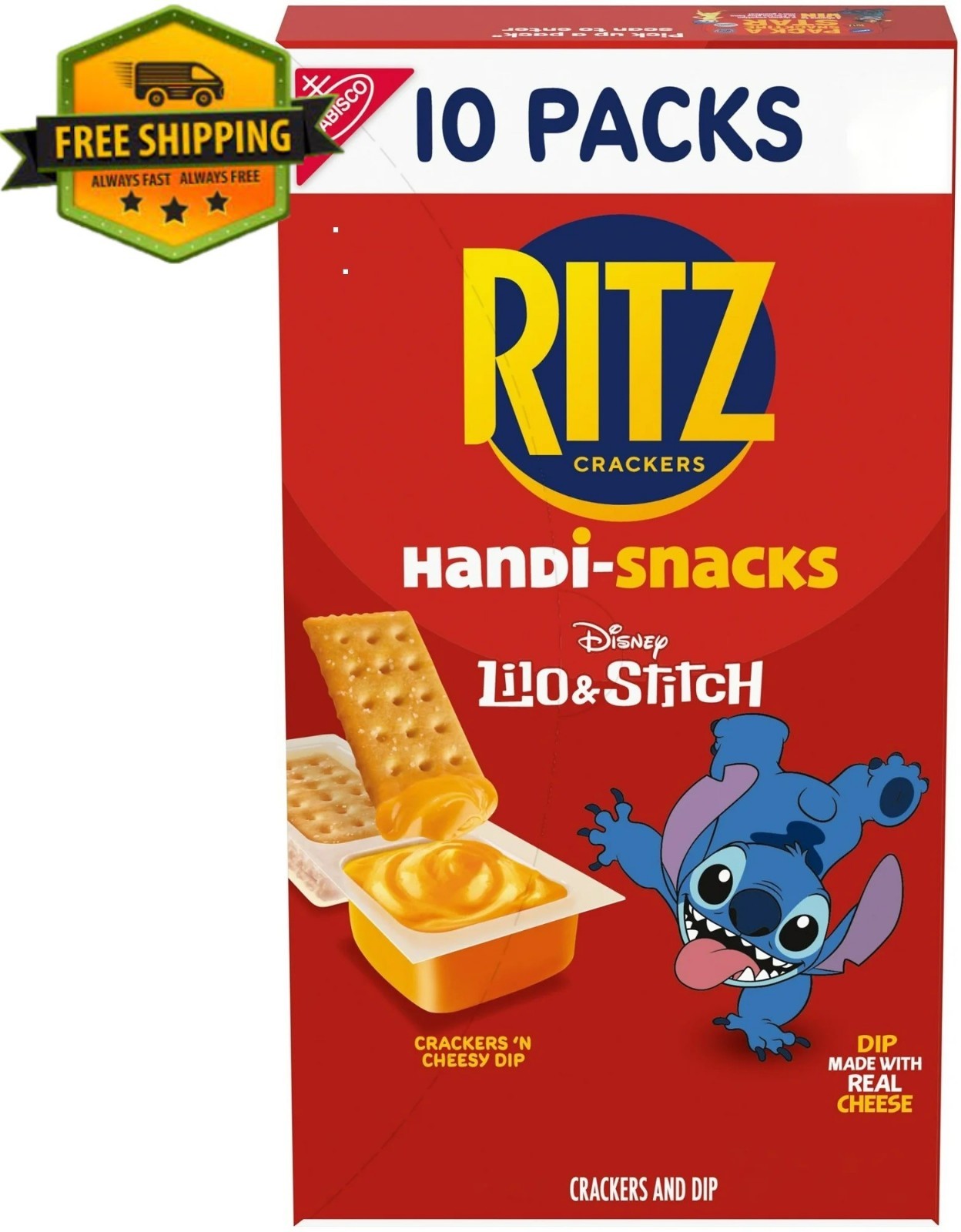 Handi-Snacks RITZ Crackers with Cheese Dip, 10 Individual Snack Packs gallery