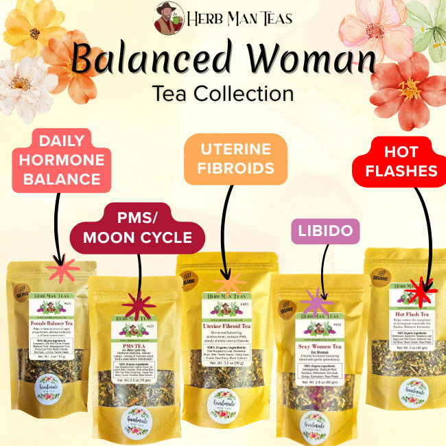 FIBROID TEA - reduces Fibroids & helps balance hormones by master herbalist 4oz gallery