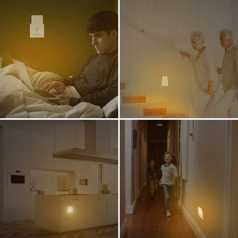 LED Night Light Plug In, Motion Sensor Night Light with Adjustable Brightness 3 gallery