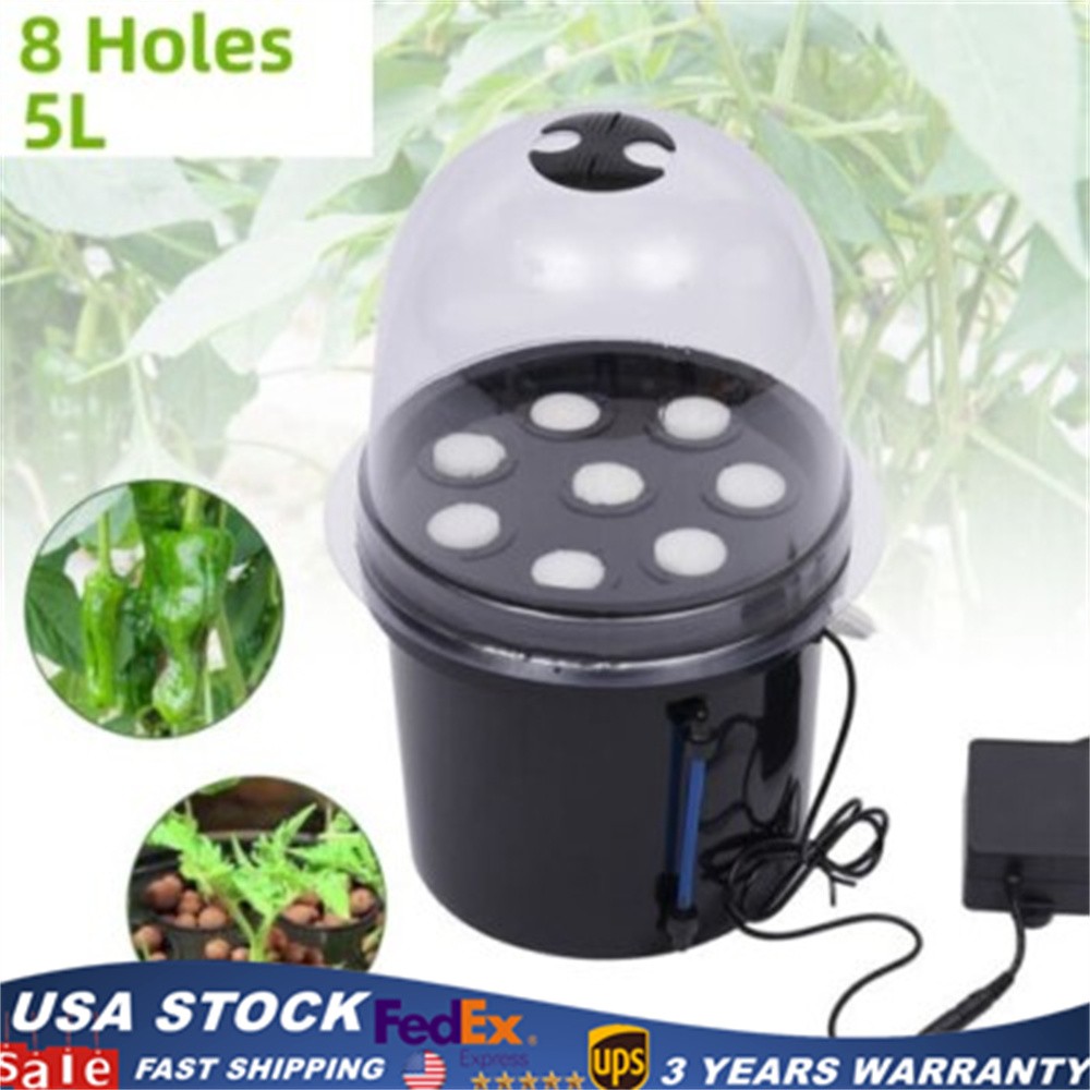 PP Hydroponics Seedling & Cloning System Aeroponic Propagation Kit 8 Plant Sites gallery