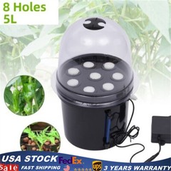 PP Hydroponics Seedling & Cloning System Aeroponic Propagation Kit 8 Plant Sites