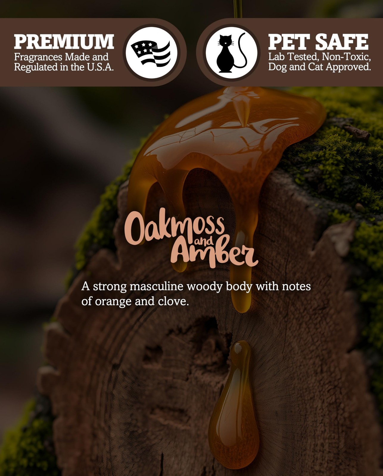 Oakmoss & Amber Premium Wax Melts 2 Pack - 6 Oz., Strong & Long Lasting, Non-... gallery