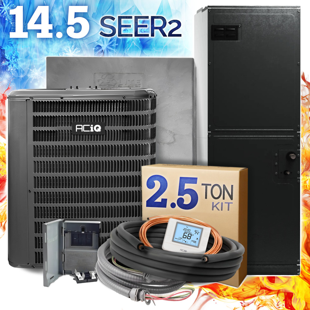 2.5 Ton 14.5 SEER2 Central AC Heat Pump Split System Kit - Multi-Positional, R32 gallery