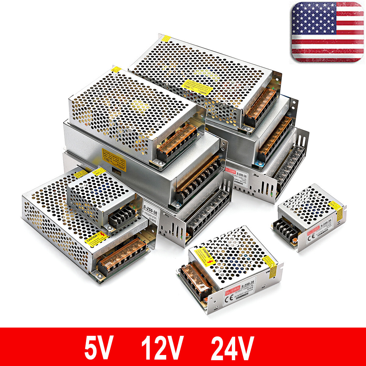 Switch Power Supply Transformer AC to DC 12V 5V 24V Adapter for LED Strip Light gallery