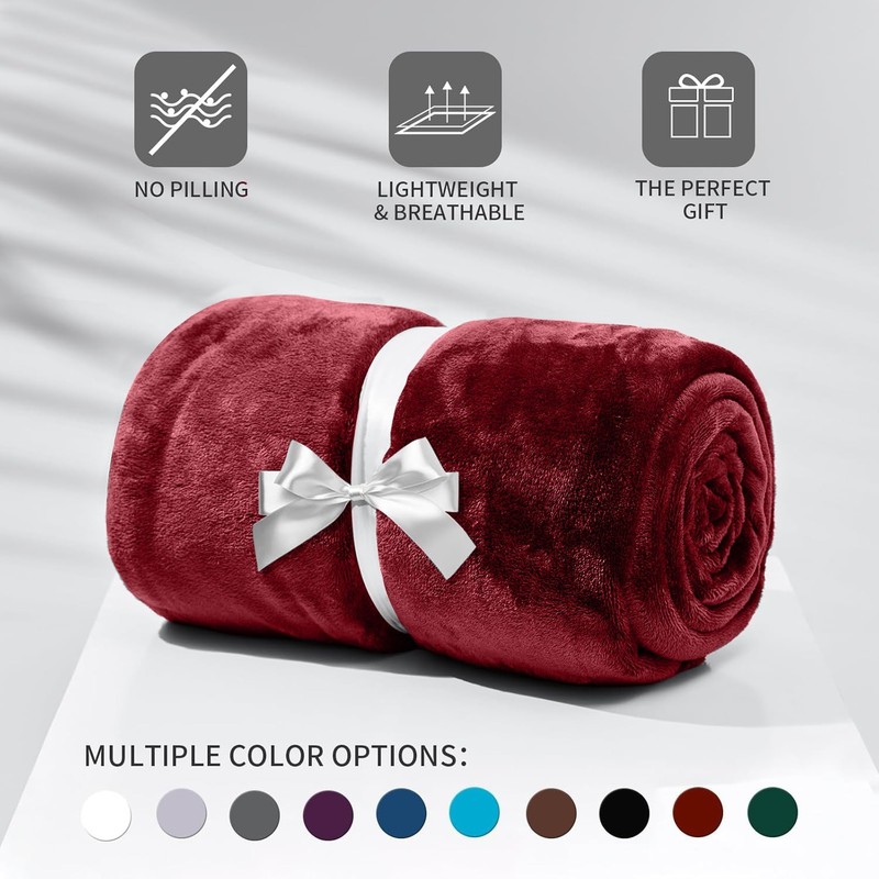 Extra Large Fleece Blanket Throw Soft Versatile Blanket for Sofa Bed Couch Queen gallery