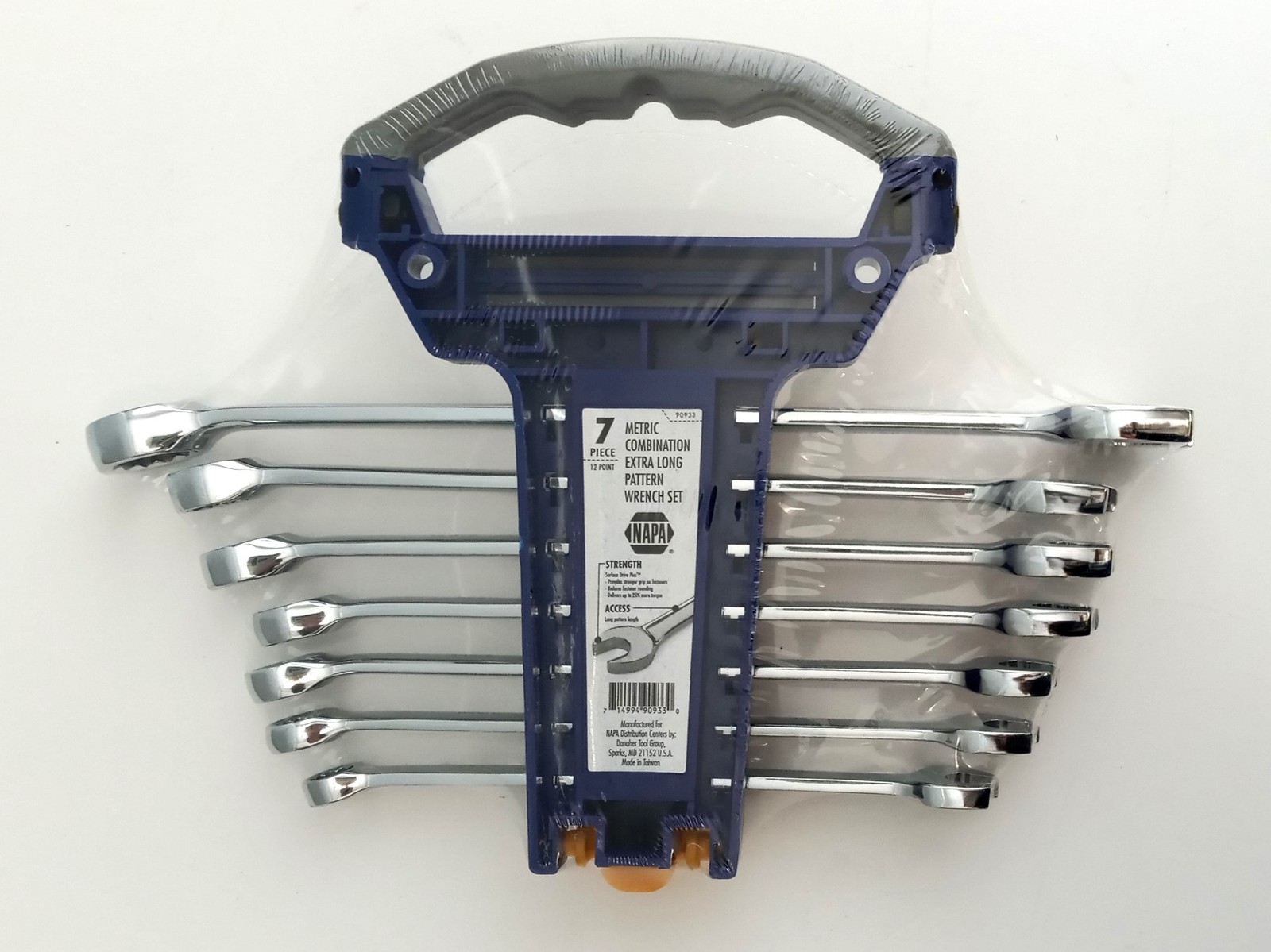 Napa 90933 7PC. Full Polish Extra Long Pattern Combination Wrench Set Metric gallery