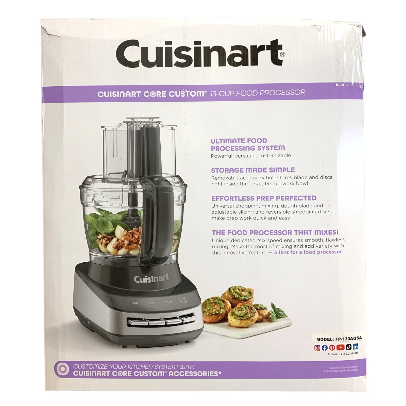 Cuisinart Core Custom 13-Cup Food Processor - Chop, Puree, Shred, Slice & More gallery