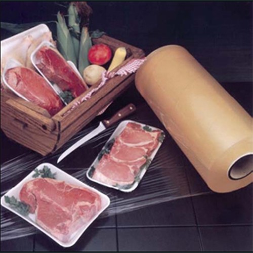 Resinite Stretch Polyvinyl Chloride Stretch Meat Film 4000' L x 12" W x 75ga gallery