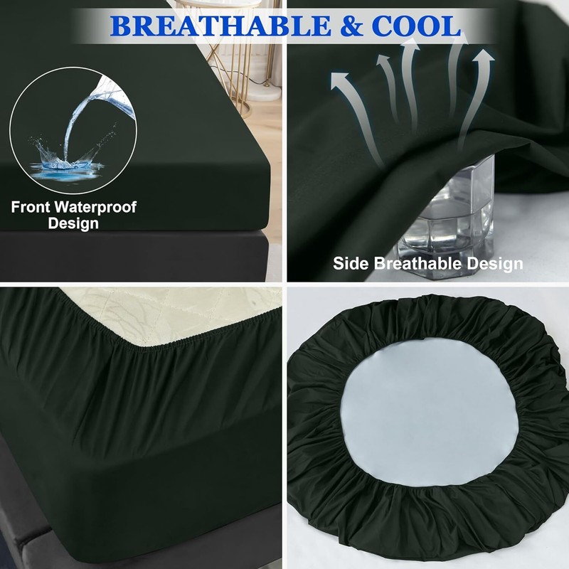 All Size Fitted Sheet Waterproof Mattress Protector Cover Breathable and Soft gallery