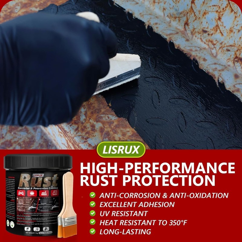 Easy Apply 4-in-1 Rust Converter & Primer - Black 34 Fl Oz for Metal Protection gallery