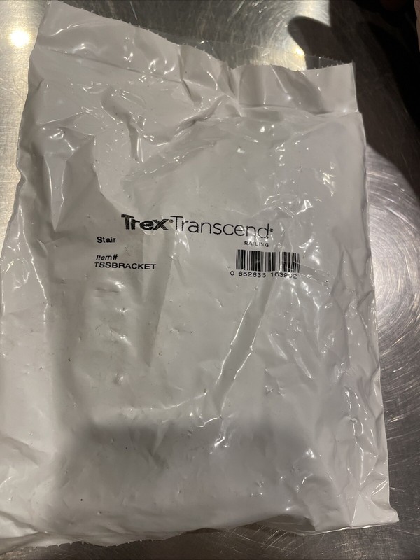 Trex Transcend Rail Support Black Bracket Pack TSSBRACKET (stairs) gallery