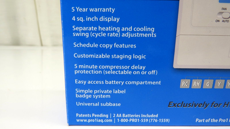 Pro1 T715 Programmable Thermostat Multi-Stage Gas 2 Heat 2 Cold 7 Day 5/1/1 gallery