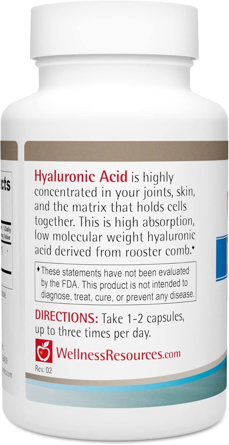 Wellness Resources Hyaluronic Acid from Rooster Comb, 100% Natural Low... gallery