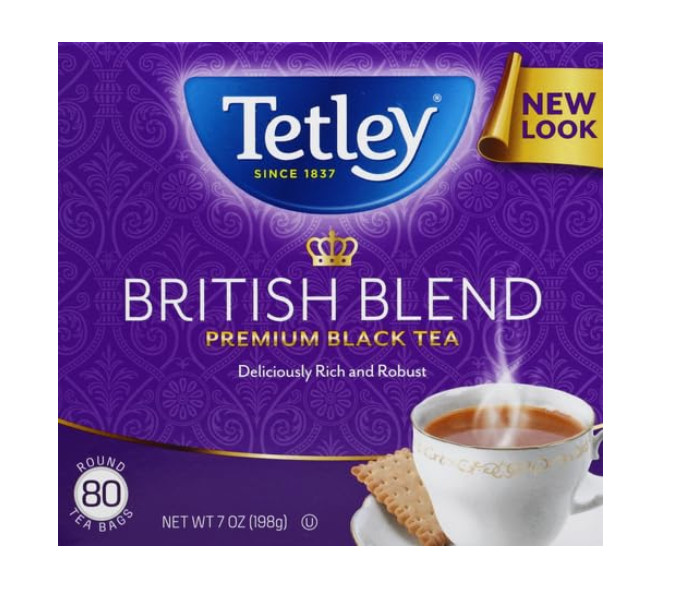 Tetley British Blend Premium Black Tea, Regular, 80 Teabags (Pack of 1) gallery
