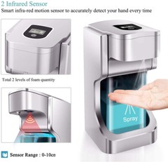 500ML Automatic Alcohol Dispenser Sprayer Bottles Infrared Motion Sensor New