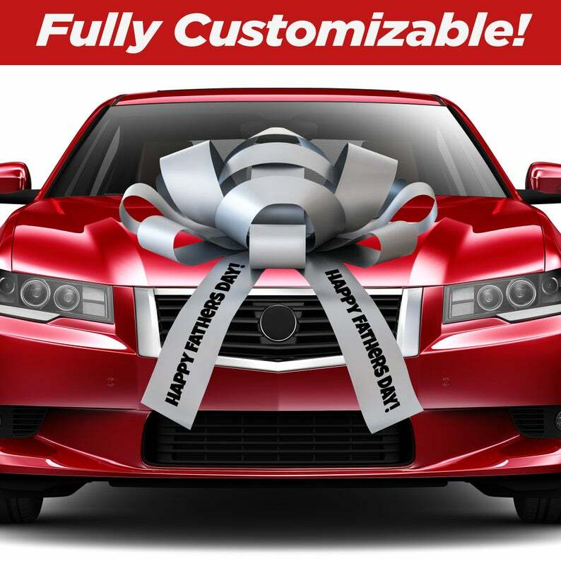 30" Big Car Bow | Custom Big Bow | Add a Special Message to your Jumbo JumBow! gallery