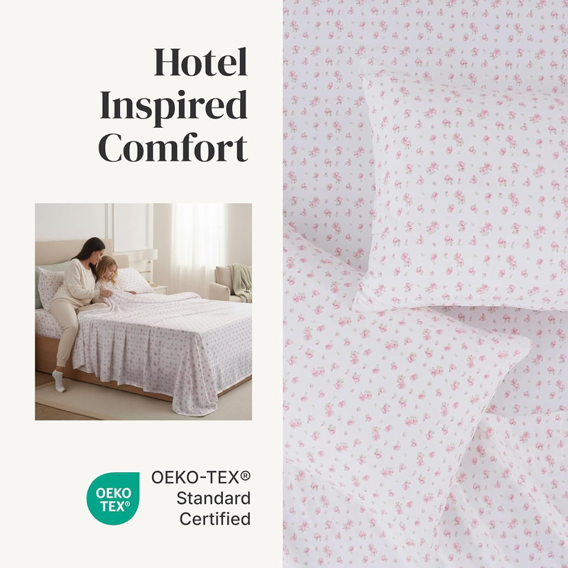 Modern Threads Silky Soft Microfiber and Wrinkle Free Sheets - Luxurious Microfi gallery