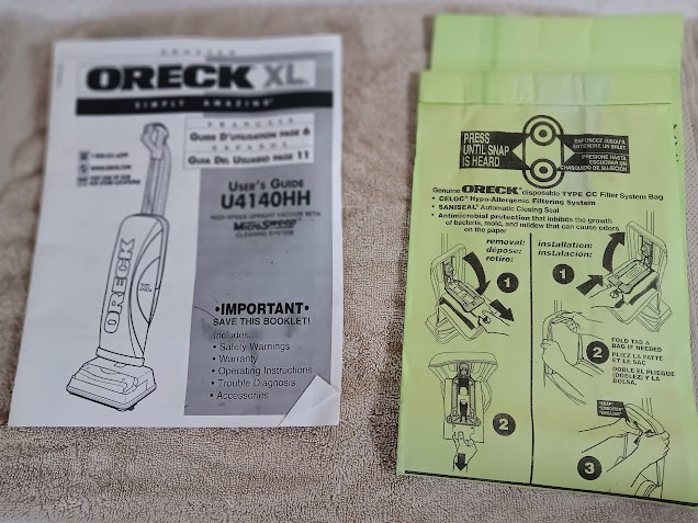 Oreck Basic Lightweight Clean And Ready For Service With New Belt And Bag gallery