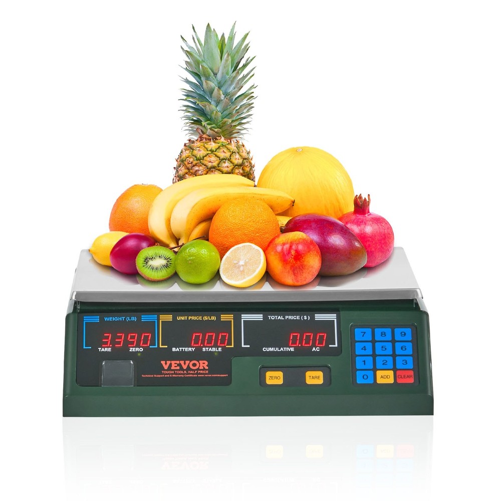 Electronic Price Computing Scale, 66 LB Digital Deli Weight Scales, LED Digital