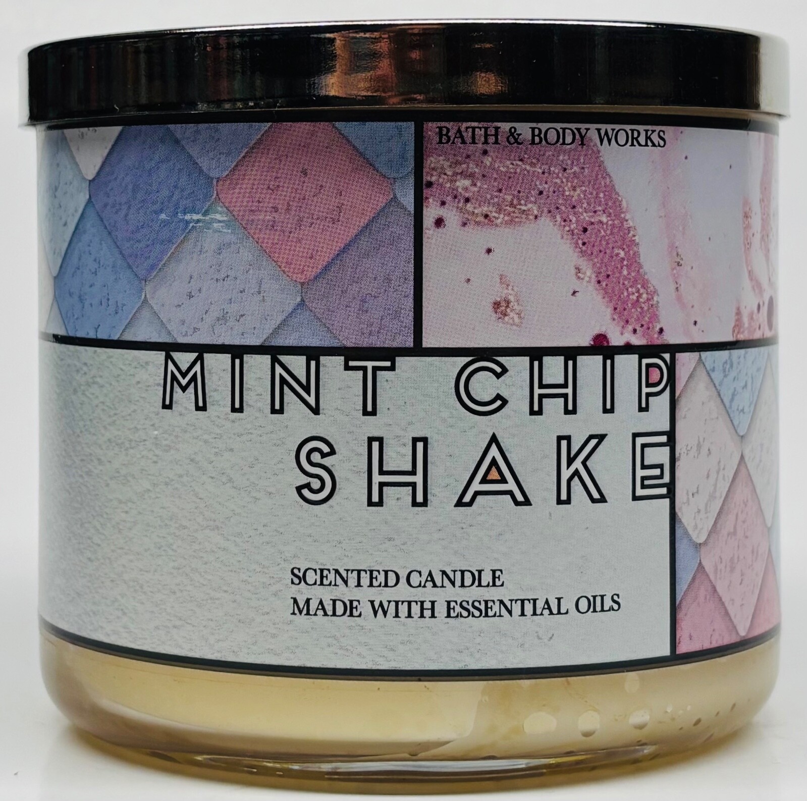 1 Bath & Body Works MINT CHIP SHAKE 3-Wick Large Scented Candle 14.5 oz gallery
