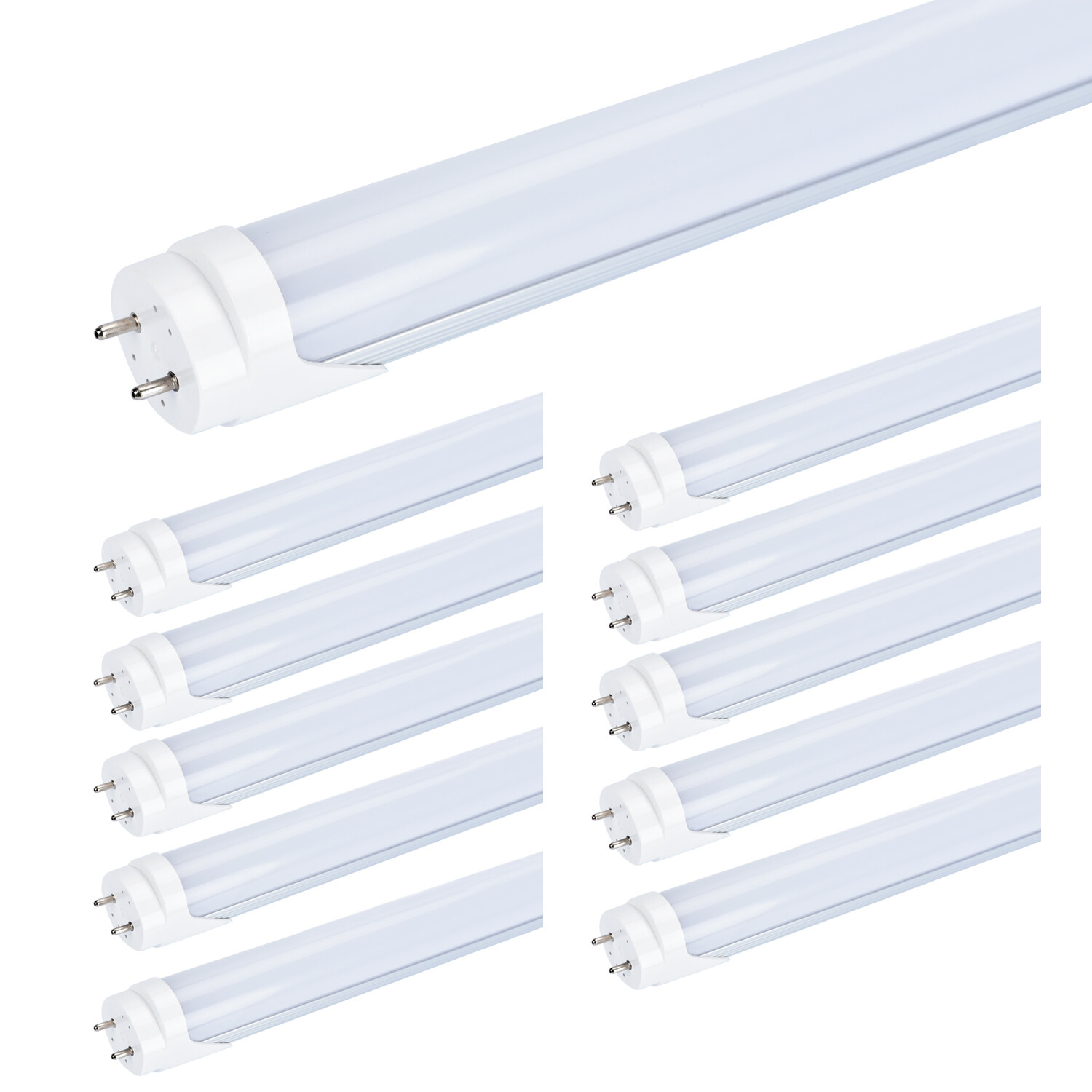 22W T8 LED Tube Light 4FT Ballast Bypass Dual-End Milky 3000K 4000K 6000K 10/25x gallery