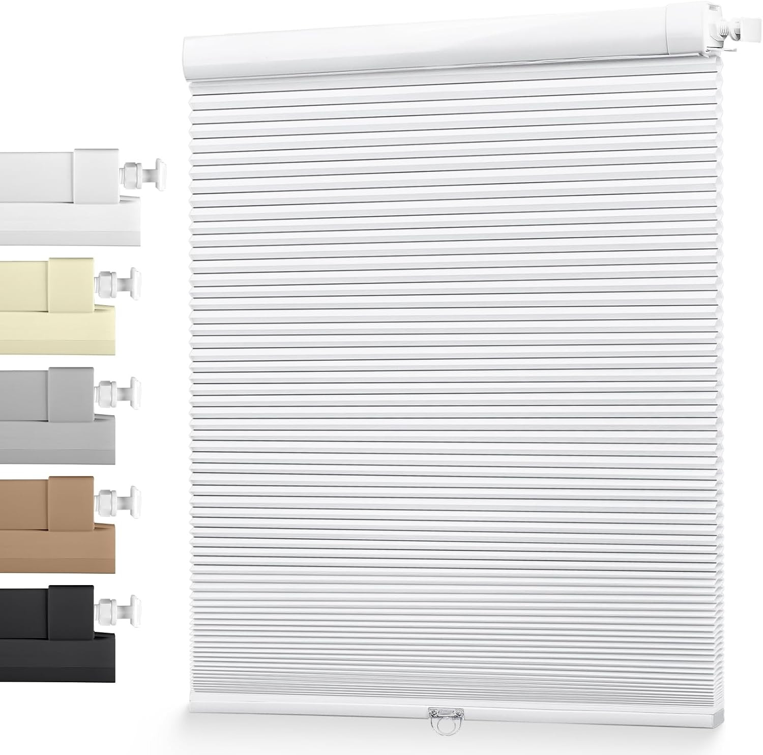 Cordless Cellular Shades - Easy Install Honeycomb Blinds for Indoor Windows 41"x gallery