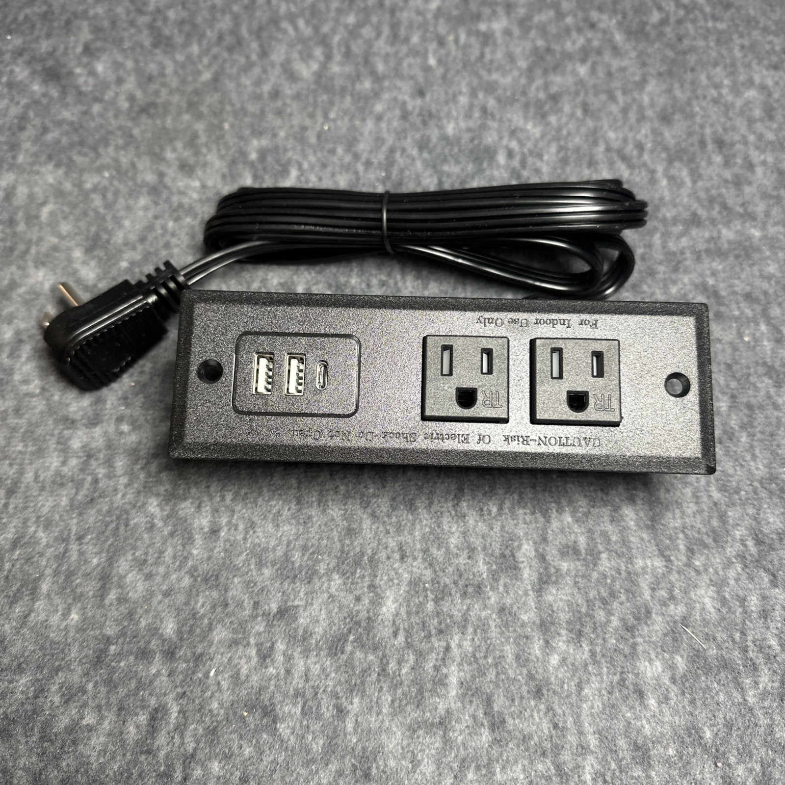 Recessed Power Strip Flush Mounted Drawer Outlet with USB-C USB-A Ports gallery
