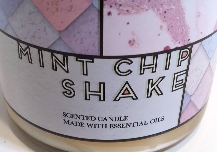 Bath & Body Works - Mint Chip Shake - Scented Candle - 3 Wick - 14.5 oz - NEW gallery