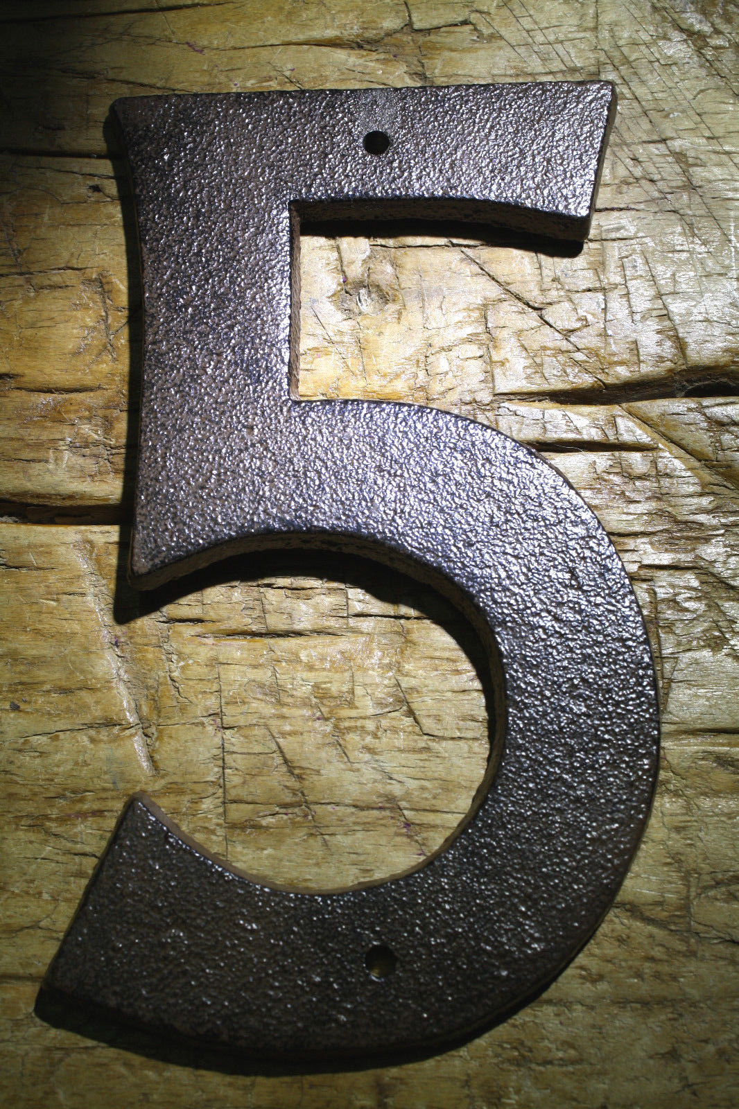 Rustic BROWN Cast Iron Metal House Numbers Street Address 6 1/2 INCH Phone #'s 5 gallery