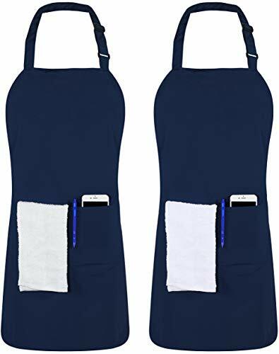 Utopia Kitchen Adjustable Bib Apron (2-Pack) Water Oil Resistant Chef Aprons gallery