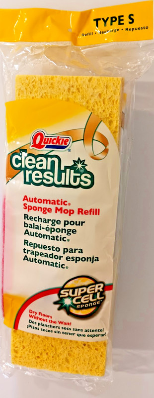 Quickie Type S Refill Clean Results Automatic Sponge Mop Super Cell Sponge New gallery