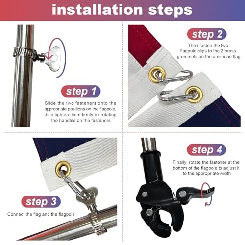 American Boat Flag Pole Kits Small American Flag with Retractable Flag Pole gallery