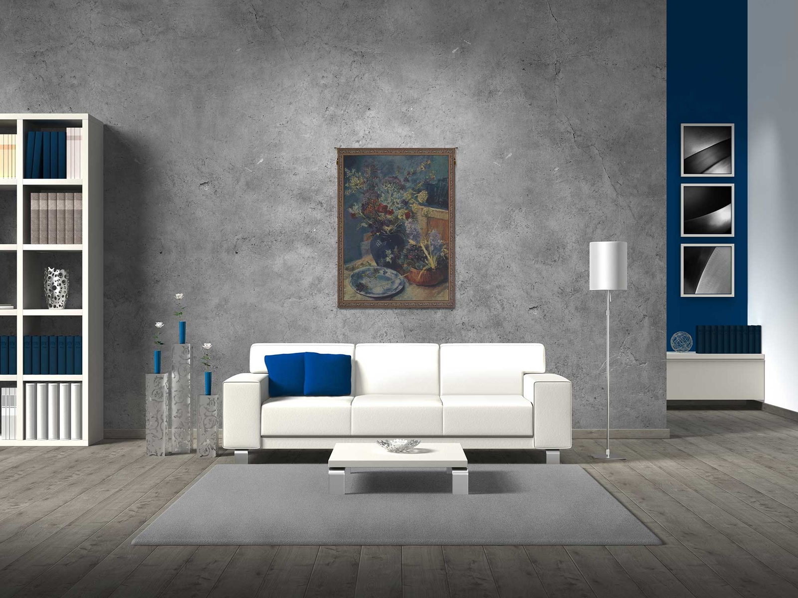 Spring Bouquet Still Life Tabletop Woven Home Decor Wall Art Hanging Tapestry gallery