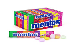 Mentos Candy Chewy Rolls, Party, various flavors 14 Pieces (Bulk Pack of 15)